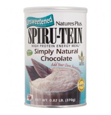 Nature's Plus Spiru-Tein Simply Natural Chocolate Unsweetened 370gr